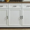 Sideboard Jasmin weiß Pinie Nachbildung Eiche Artisan Nachbildung B/H/T: ca. 166x102x48 cm