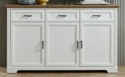 Sideboard Jasmin weiß Pinie Nachbildung Eiche Artisan Nachbildung B/H/T: ca. 166x102x48 cm