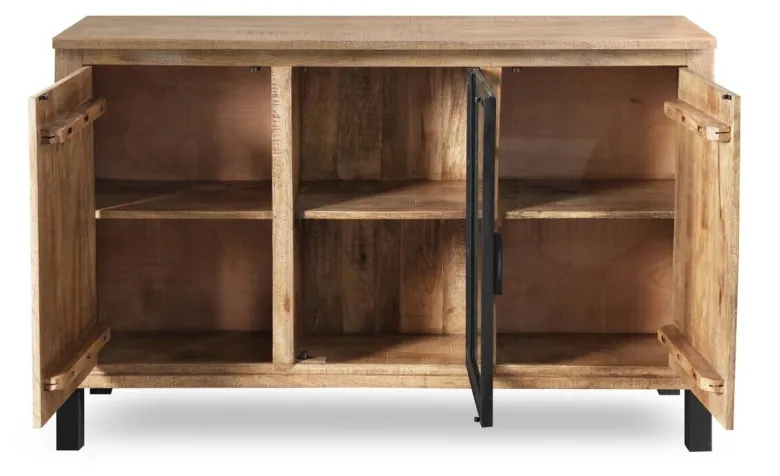 Sideboard Kali latte Mango B/H/T: ca. 145x90x40 cm