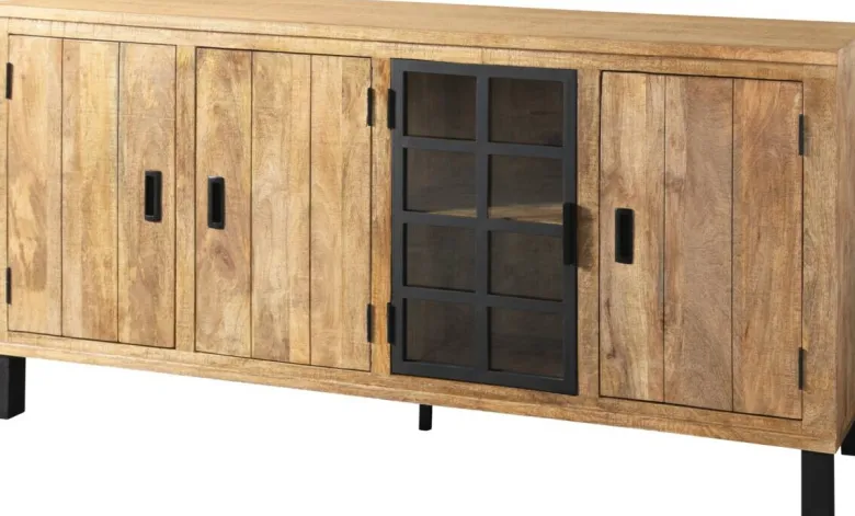 Sideboard Kali latte Mango B/H/T: ca. 145x90x40 cm