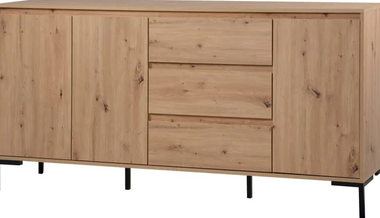 Sideboard Korsika Eiche Artisan Nachbildung B/H/T: ca. 170x87x40 cm