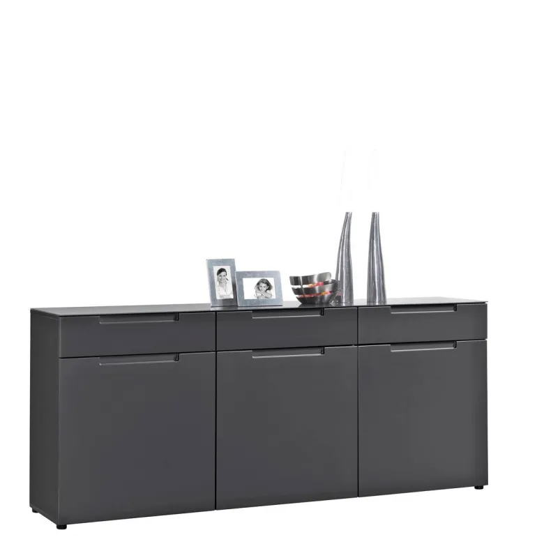 Sideboard Mailand anthrazit matt MDF B/H/T: ca. 192x83x40 cm