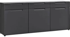 Sideboard Mailand anthrazit matt MDF B/H/T: ca. 192x83x40 cm