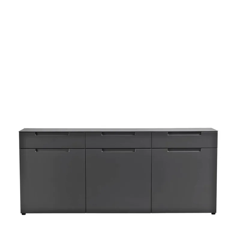 Sideboard Mailand anthrazit matt MDF B/H/T: ca. 192x83x40 cm