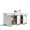 Sideboard Mailand weiß Hochglanz B/H/T: ca. 192x83x40 cm
