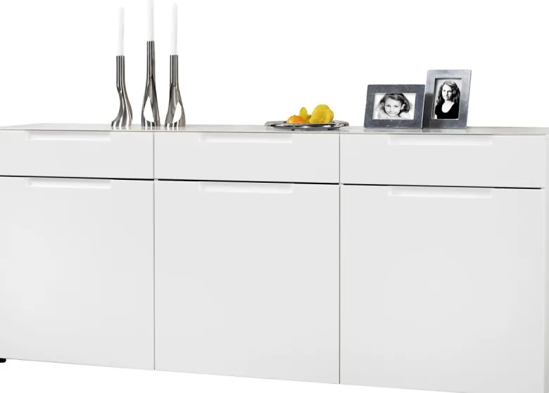 Sideboard Mailand weiß Hochglanz B/H/T: ca. 192x83x40 cm
