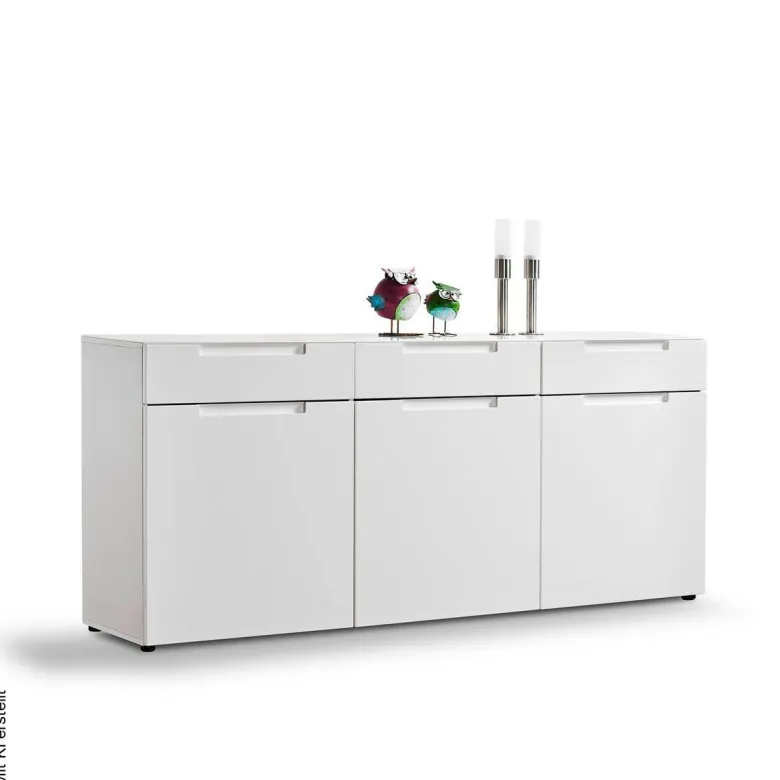 Sideboard Mailand weiß Hochglanz B/H/T: ca. 192x83x40 cm