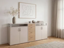 Sideboard Maximo Kaschmir Rivera Eiche Nachbildung B/H/T: ca. 208x94x38 cm
