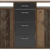 Sideboard Maximo Old Wood Nachbildung anthrazit B/H/T: ca. 208x94x38 cm
