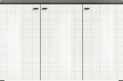 Sideboard Monte anthrazit weiß Hochglanz B/H/T: ca. 138x86x37 cm