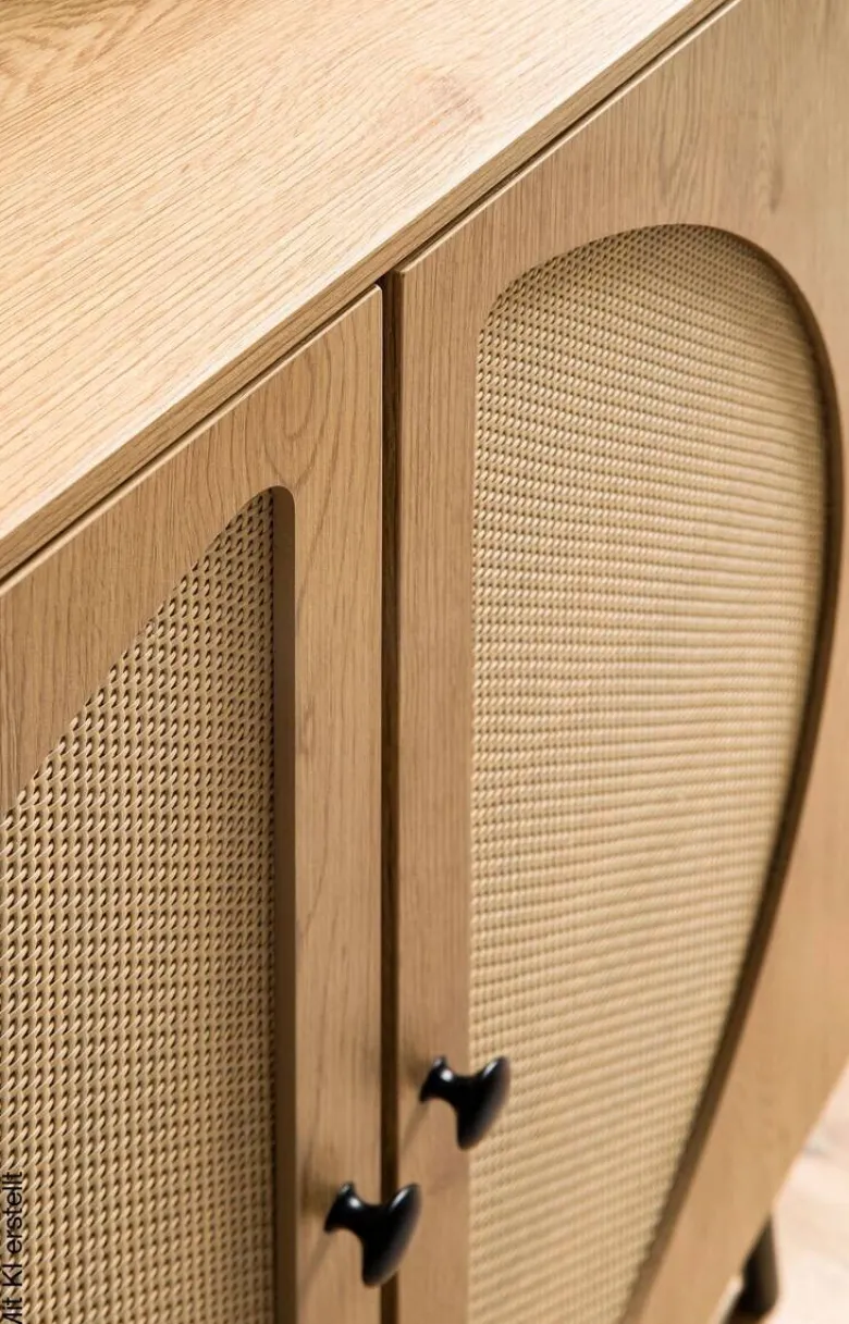 Sideboard natur Eiche Optik B/H/T: ca. 80x103x39 cm