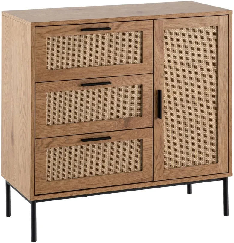 Sideboard natur Eiche Optik B/H/T: ca. 80x82x36 cm