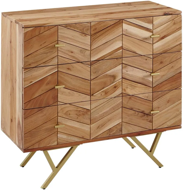 Sideboard natur gold B/H/T: ca. 90x86,5x40 cm