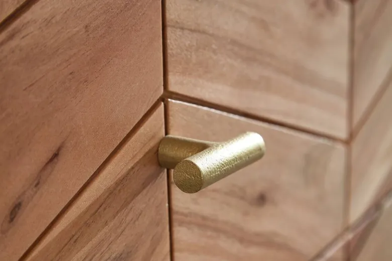 Sideboard natur gold B/H/T: ca. 90x86,5x40 cm