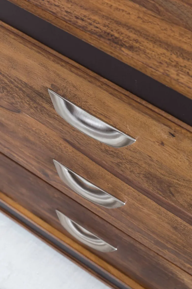 Sideboard natur schwarz B/H/T: ca. 160x80x44 cm