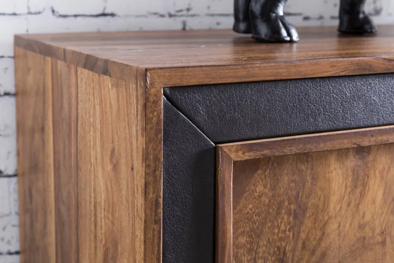 Sideboard natur schwarz B/H/T: ca. 160x80x44 cm