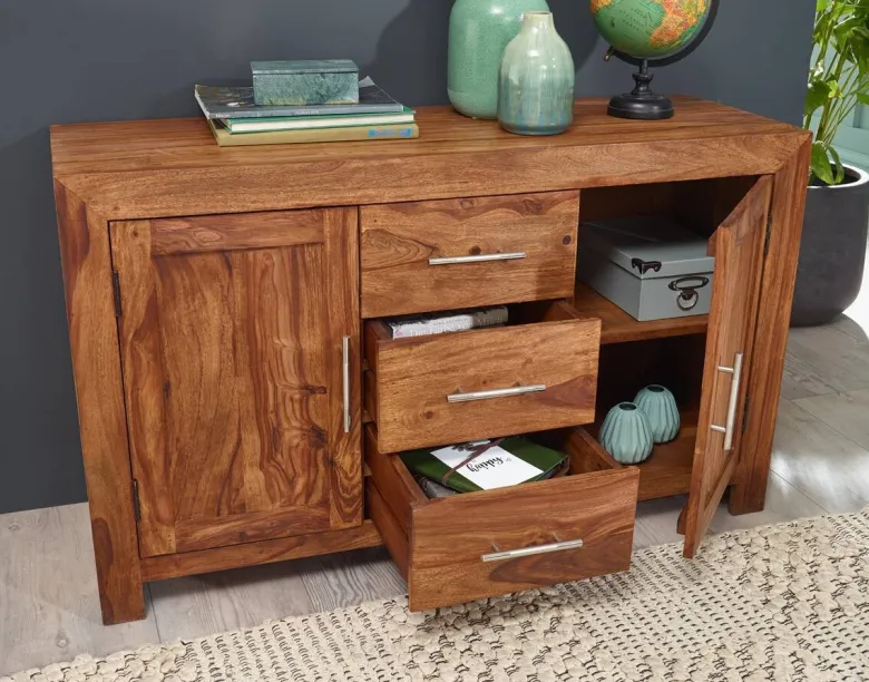 Sideboard natur silber B/H/T: ca. 118x70x40 cm