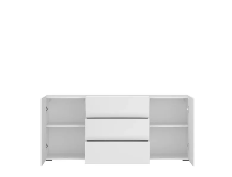 Sideboard Otis weiß Hochglanz B/H/T: ca. 140x62x35 cm