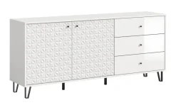 Sideboard PRISMA weiß weiß Hochglanz B/H/T: ca. 170x76x40 cm