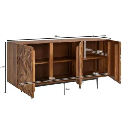 Sideboard rosenholz Nachbildung B/H/T: ca. 144x72x47 cm