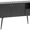 Sideboard schwarz B/H/T: ca. 140x75x40 cm