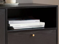Sideboard schwarz B/H/T: ca. 140x75x40 cm