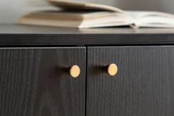 Sideboard schwarz B/H/T: ca. 140x75x40 cm
