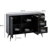 Sideboard schwarz B/H/T: ca. 120x80x40 cm