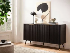 Sideboard schwarz B/H/T: ca. 150x81x39 cm