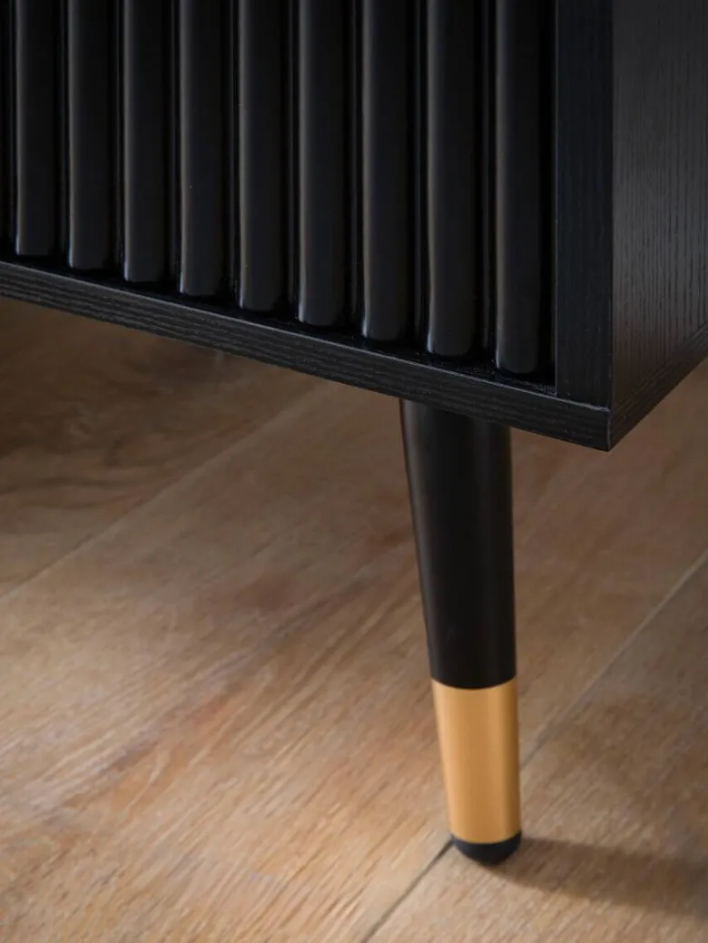 Sideboard schwarz B/H/T: ca. 150x81x39 cm