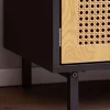Sideboard schwarz Eiche Optik B/H/T: ca. 80x86,5x40 cm