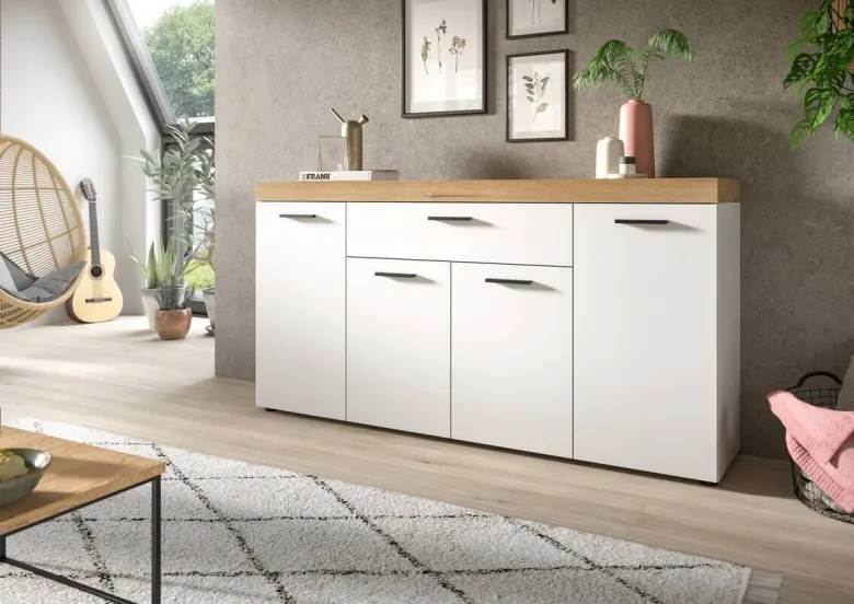 Sideboard Sunset weiß B/H/T: ca. 166x86x37 cm