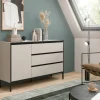 Sideboard Tron Kaschmirgrau Nachbildung schwarz B/H/T: ca. 136x83x38 cm