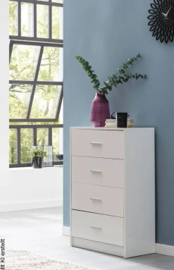 Sideboard weiß B/H/T: ca. 60x90x30 cm