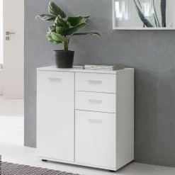 Sideboard weiß B/H/T: ca. 71x78x35,5 cm