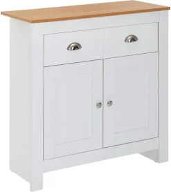 Sideboard weiß buche Nachbildung Alu B/H/T: ca. 79x81x34,5 cm