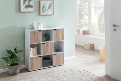 Sideboard weiß Eiche Sonoma Nachbildung B/H/T: ca. 89x91x29 cm