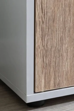 Sideboard weiß Eiche Sonoma Nachbildung B/H/T: ca. 89x91x29 cm
