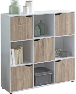 Sideboard weiß Eiche Sonoma Nachbildung B/H/T: ca. 89x91x29 cm