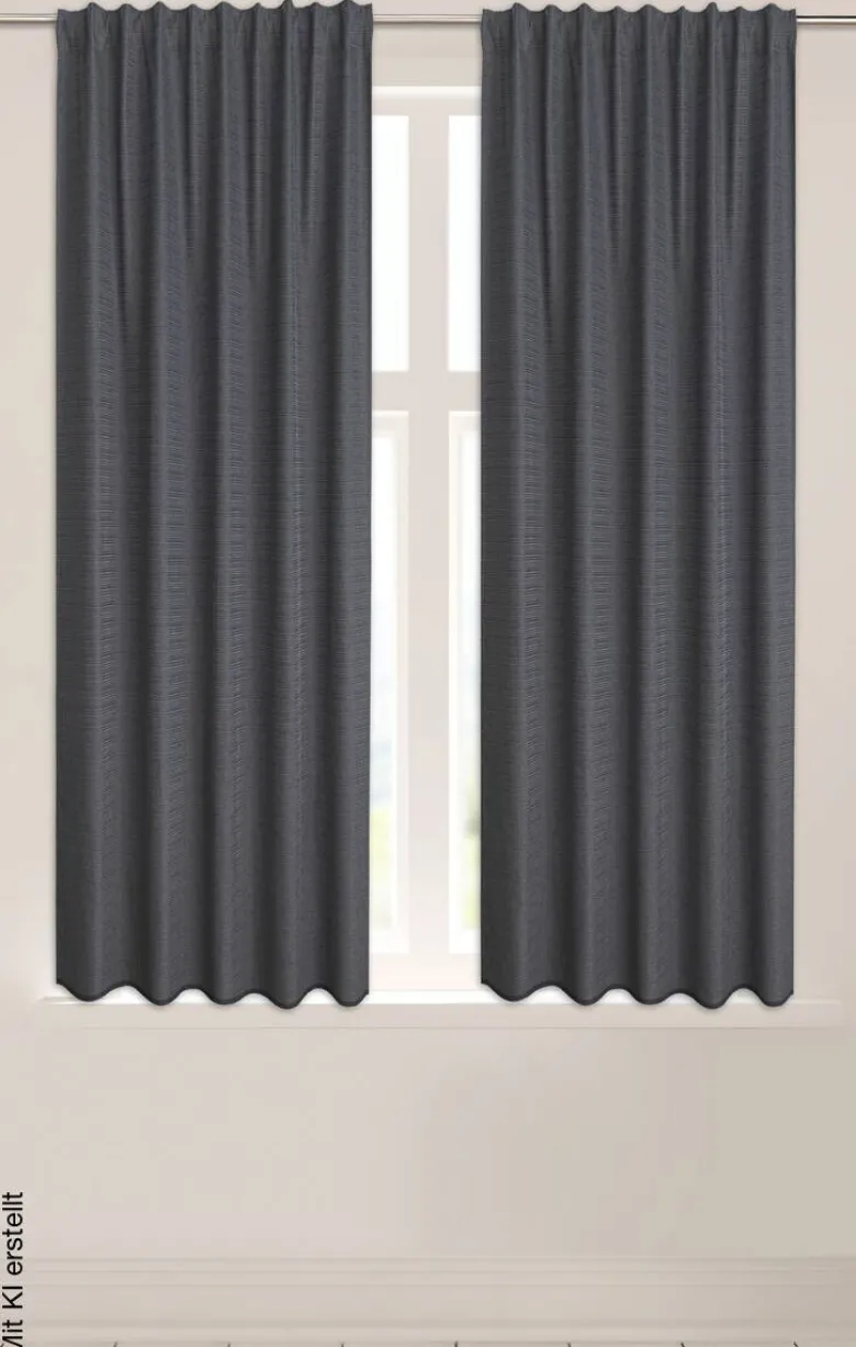 silver edition Kombivorhang Susan anthrazit B/L: ca. 140x175 cm