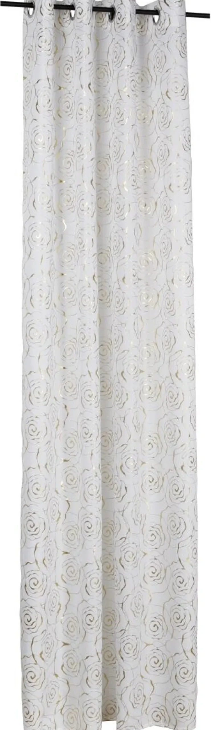 silver edition Ösenvorhang Glamour weiß B/L: ca. 135x245 cm