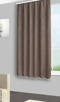silver edition Verdunklungsvorhang Henry taupe B/L: ca. 135x175 cm