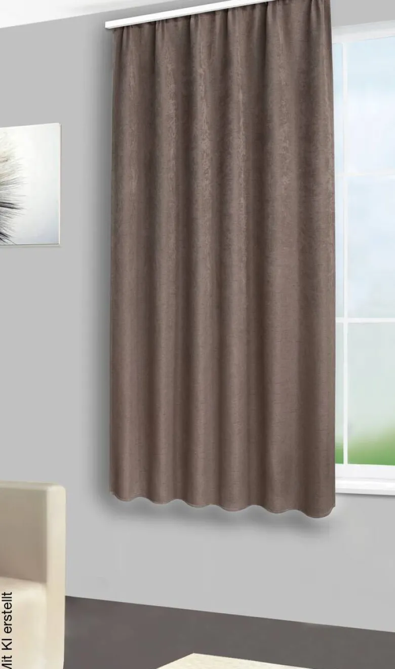 silver edition Verdunklungsvorhang Henry taupe B/L: ca. 135x175 cm