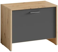 Sitzbank BEN Eiche Nachbildung anthrazit B/H/T: ca. 60x48x35 cm
