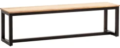Sitzbank braun B/H/T: ca. 120x45x40 cm