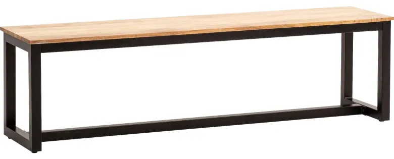 Sitzbank braun B/H/T: ca. 120x45x40 cm