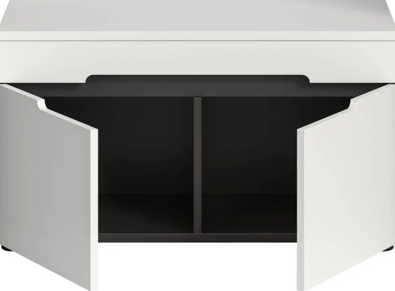 Sitzbank Canu basaltgrau Nachbildung weiß B/H/T: ca. 80x45x37 cm
