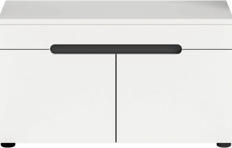 Sitzbank Canu basaltgrau Nachbildung weiß B/H/T: ca. 80x45x37 cm