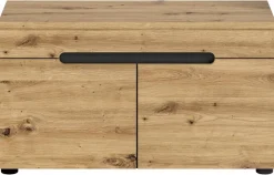 Sitzbank CANU edles Basaltgrau Nachbildung Eiche Artisan Nachbildung B/H/T: ca. 80x45x37 cm