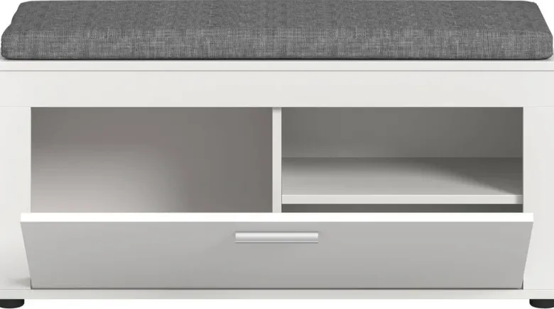 Sitzbank JAM weiß B/H/T: ca. 100x44x35 cm